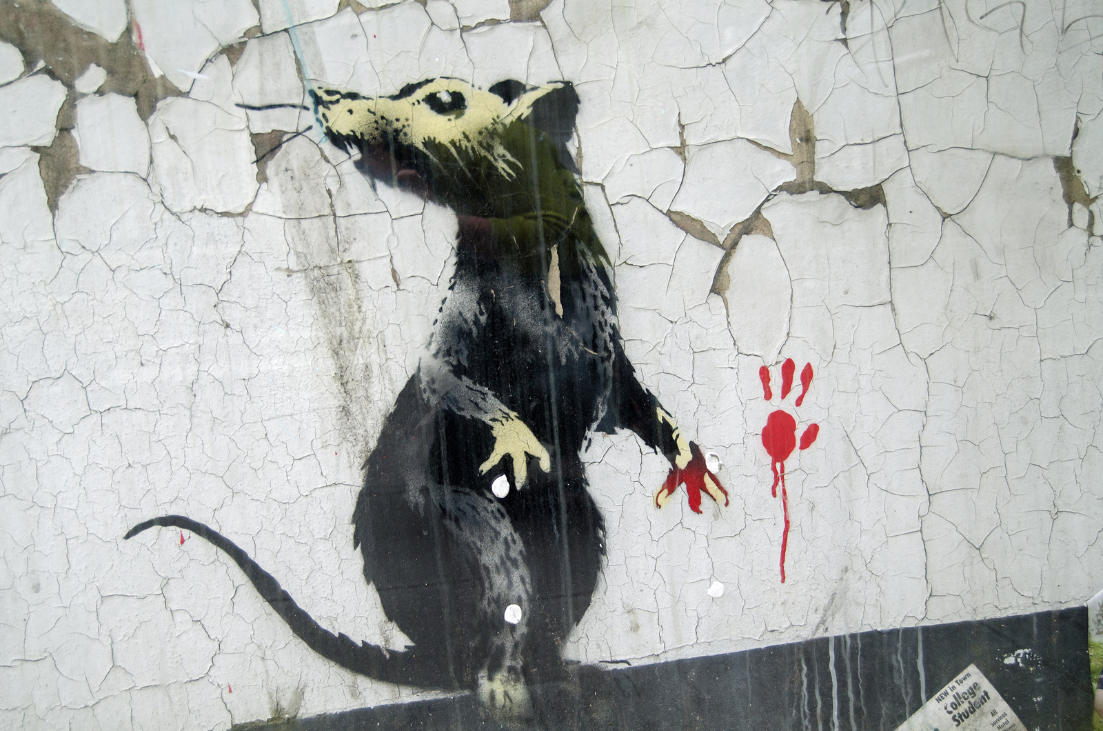 安い新品Banksy Painting rat その他