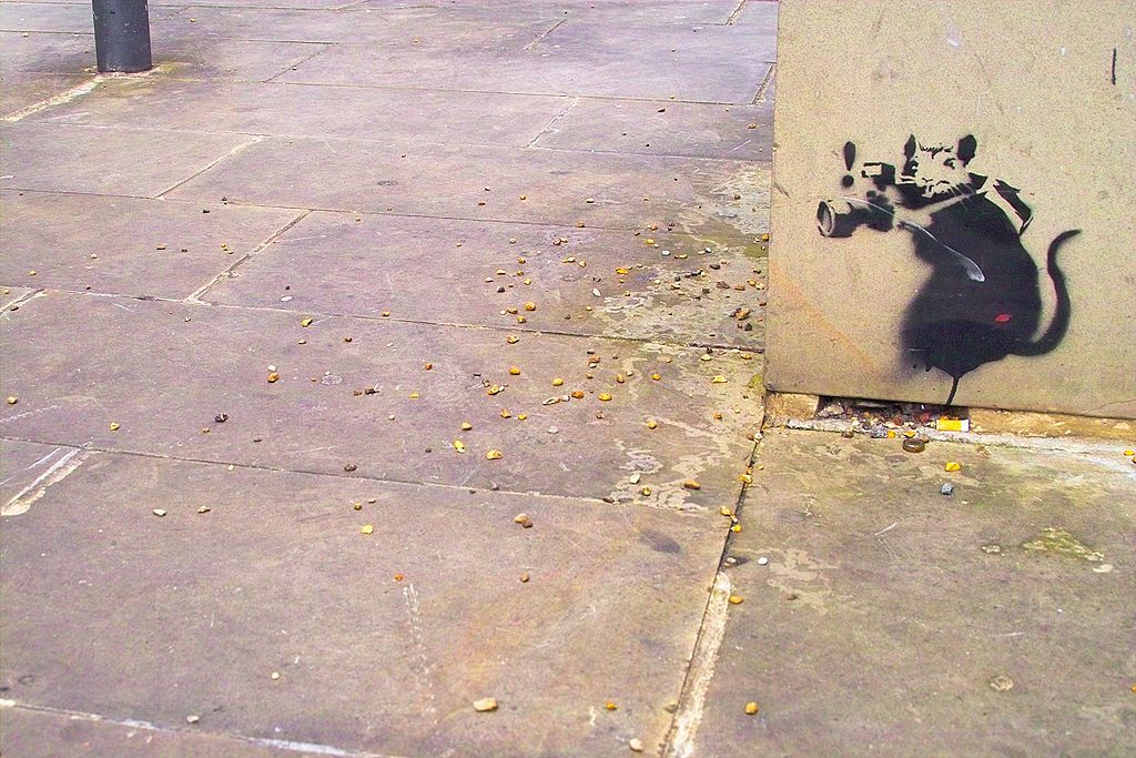 Banksy Original Rat Graffiti Was Painted Over on a TV Show’s Set
