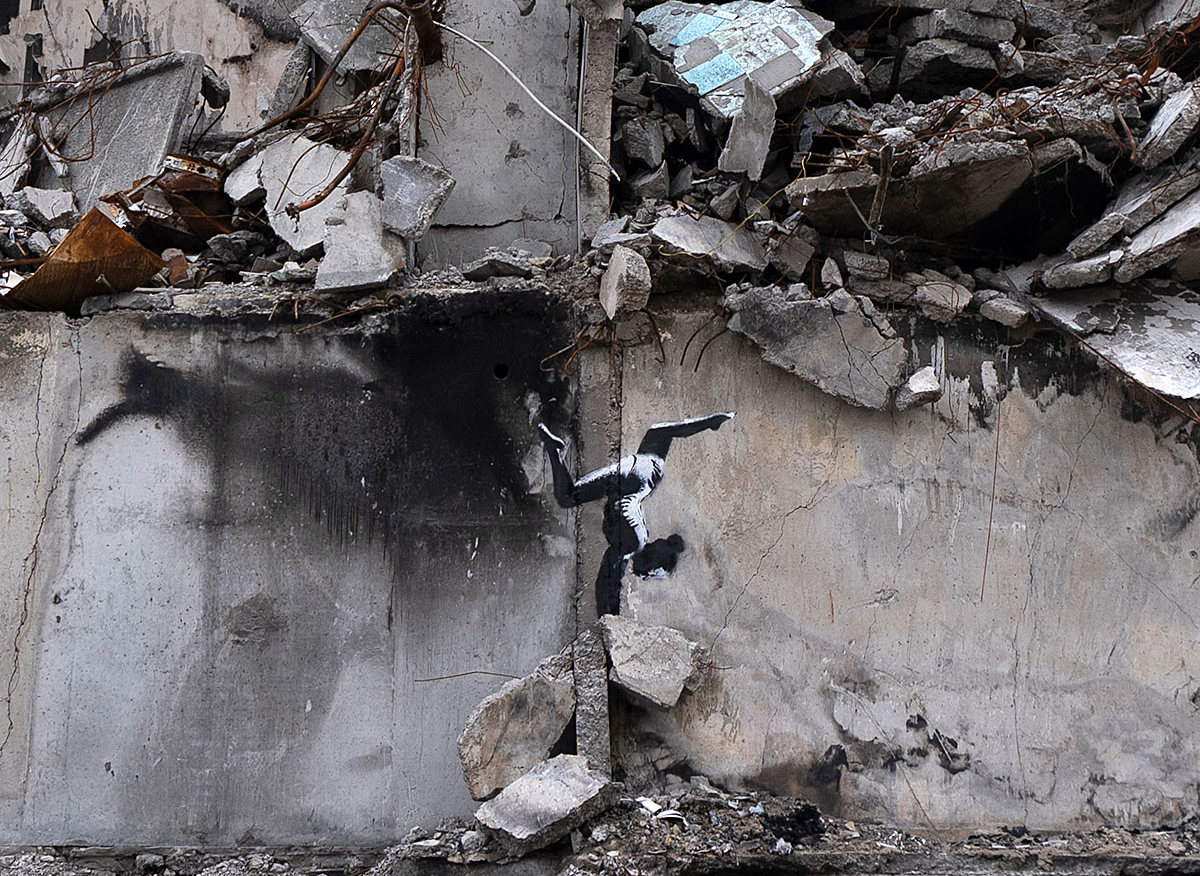 Banksy in Ukraine: Street Artist Reveals New Murals Around Kyiv