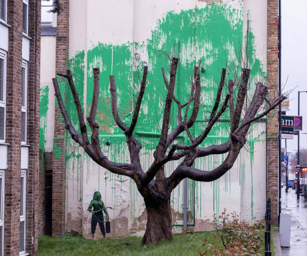 The New Banksy Mural in London Draws Attention to Ecological Issues