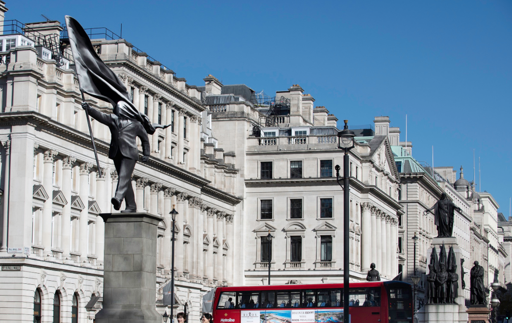 A New Banksy Statue in the Heart of London: Imperialist Critique